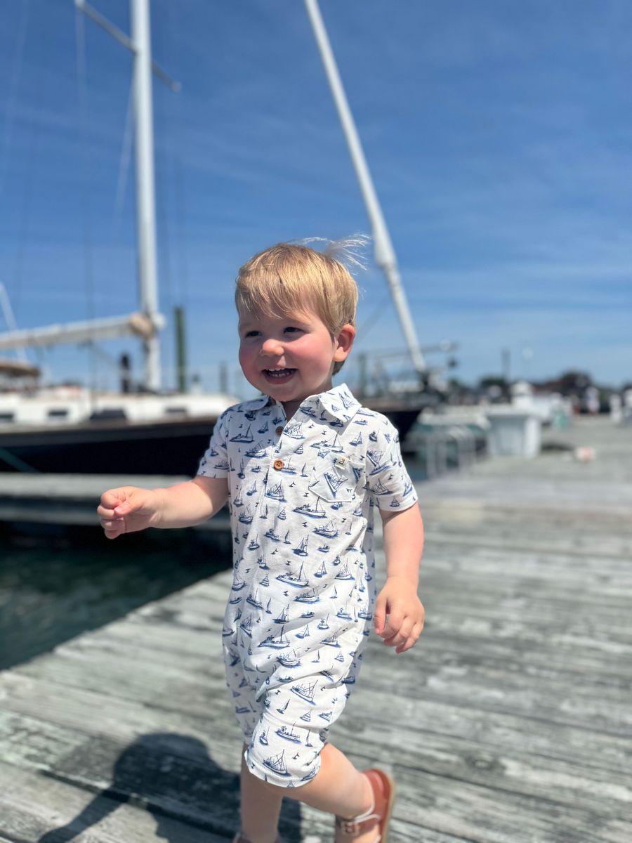 Baby Molokai Boats Romper