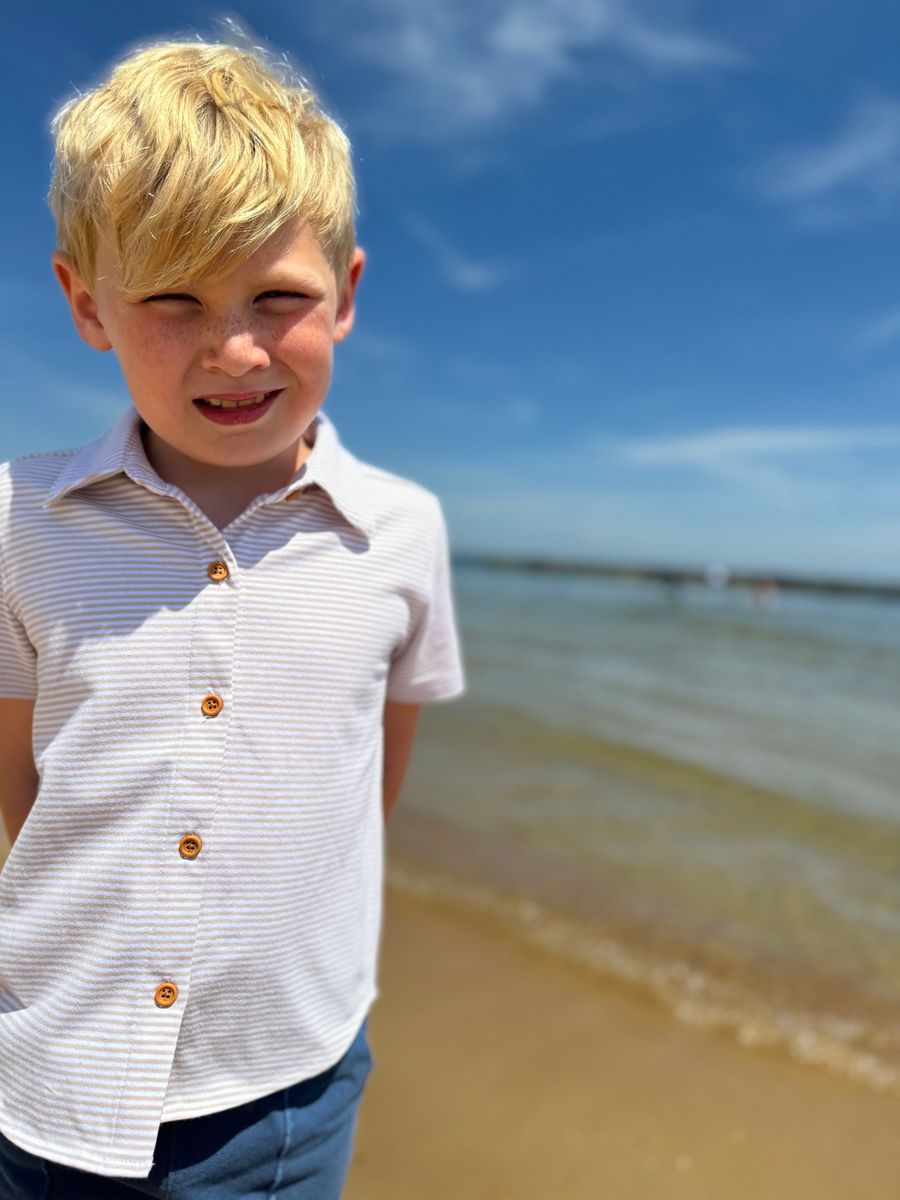 Boys Tiller Stripe Jersey Shirt