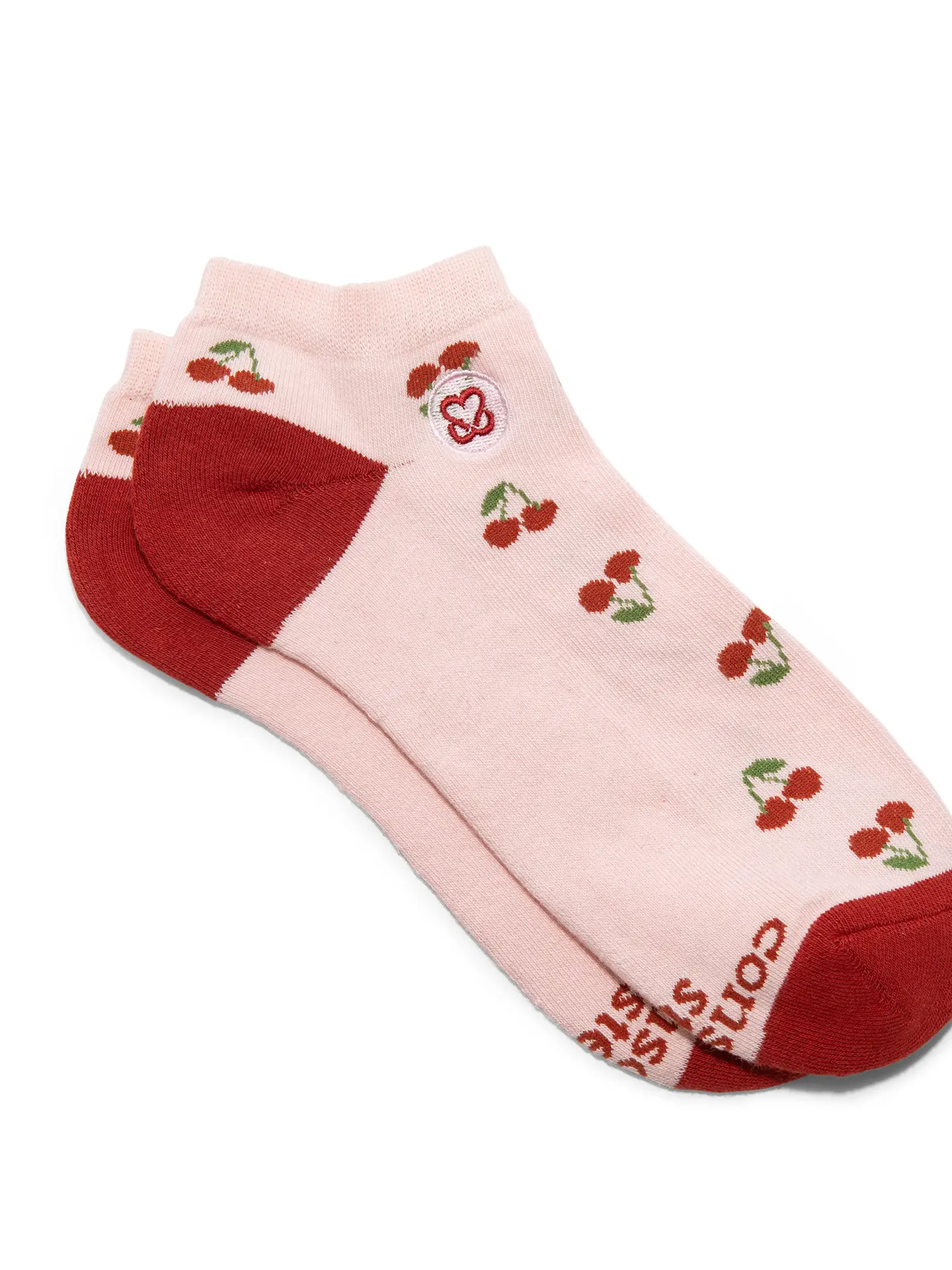Ankle Socks That Support Self Checks - Cherries