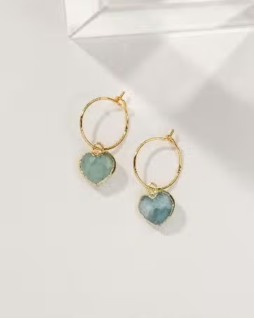 Conversation Heart Mini Hoop Earrings
