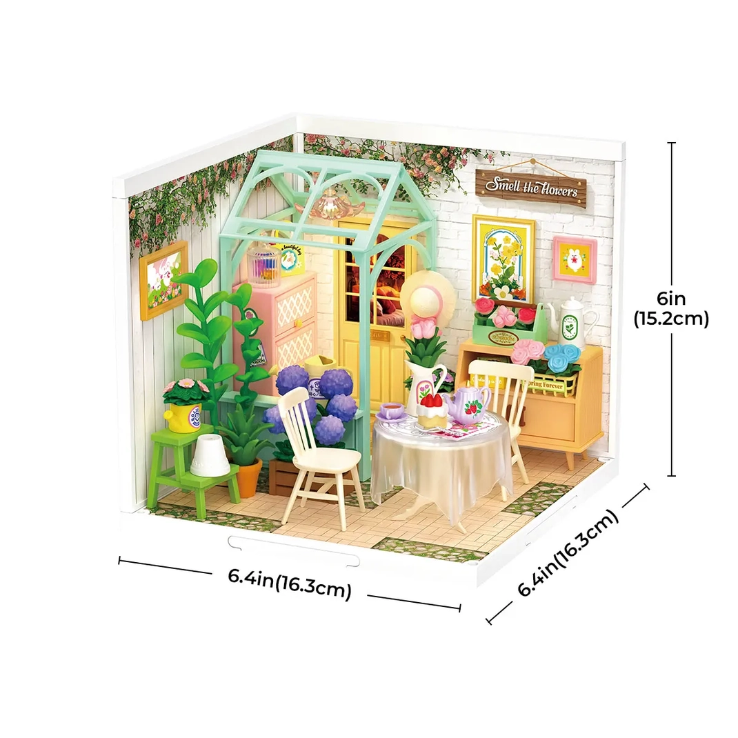 Miniature House Kit: Blooming Tea Garden