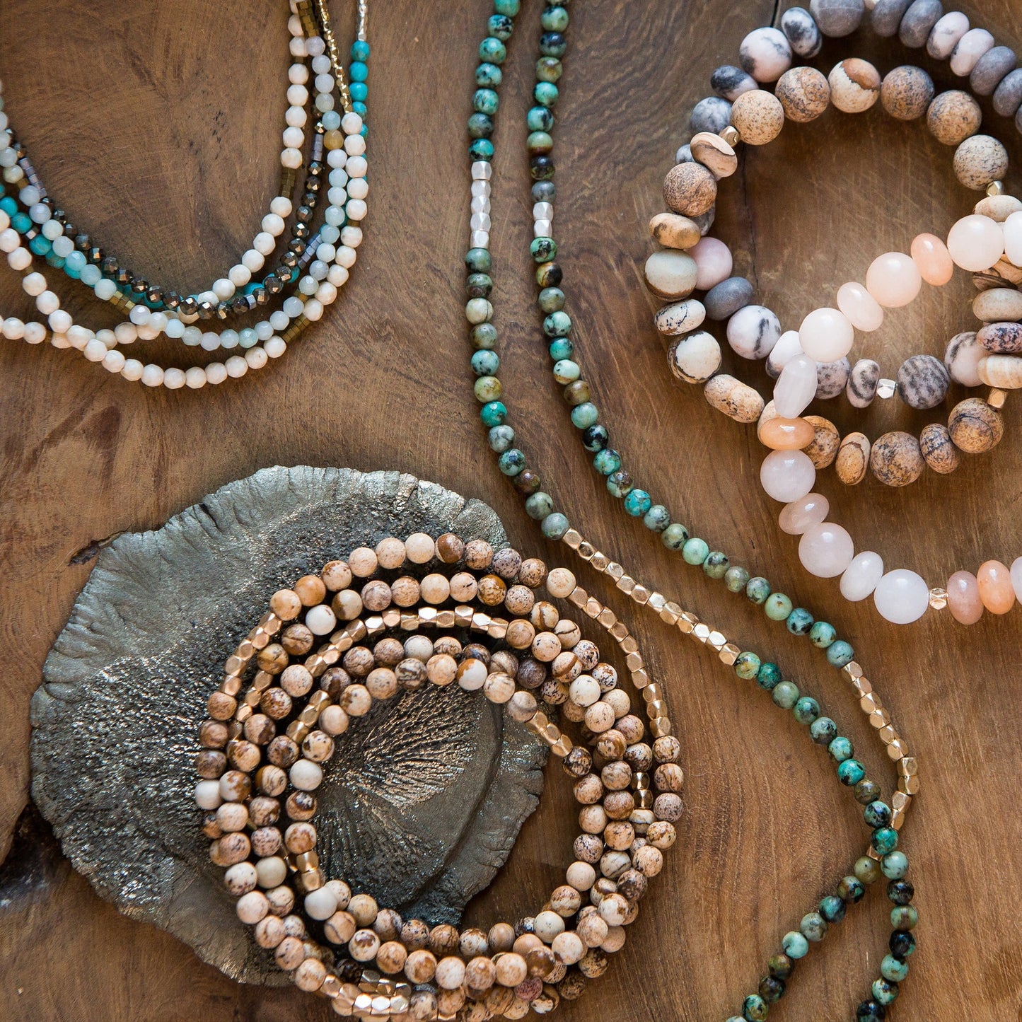 Stone Wrap Bracelet African Turquoise
