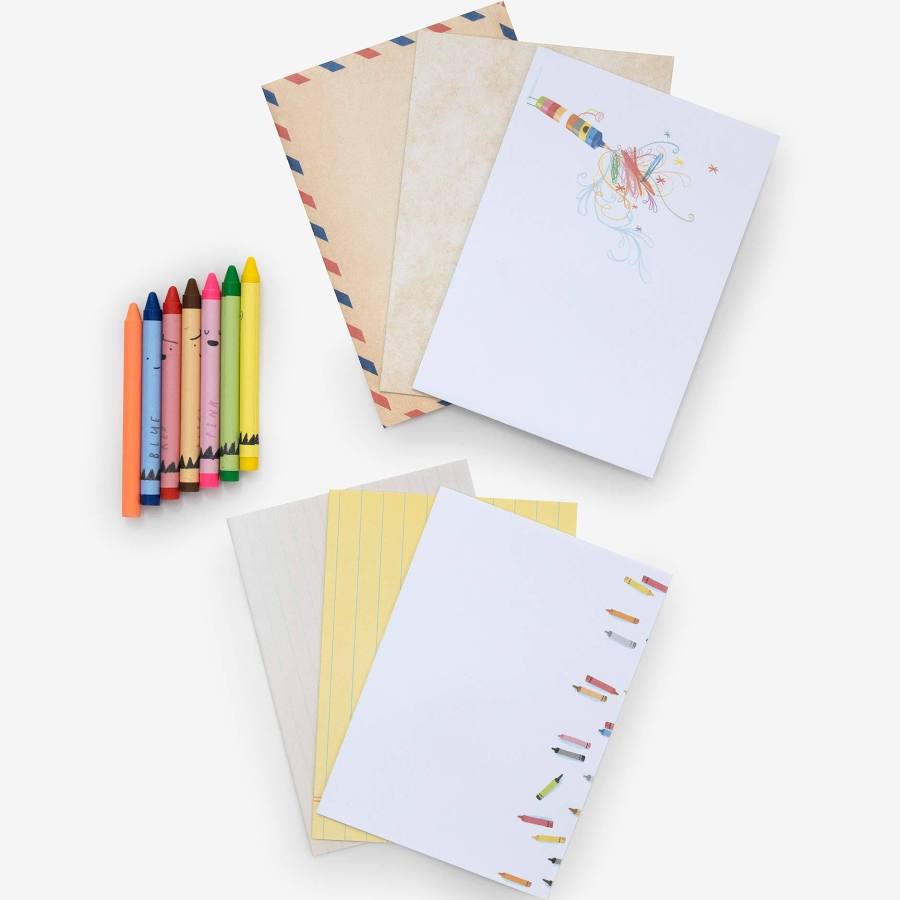 Bring The Crayons Home Sheets + Envelopes