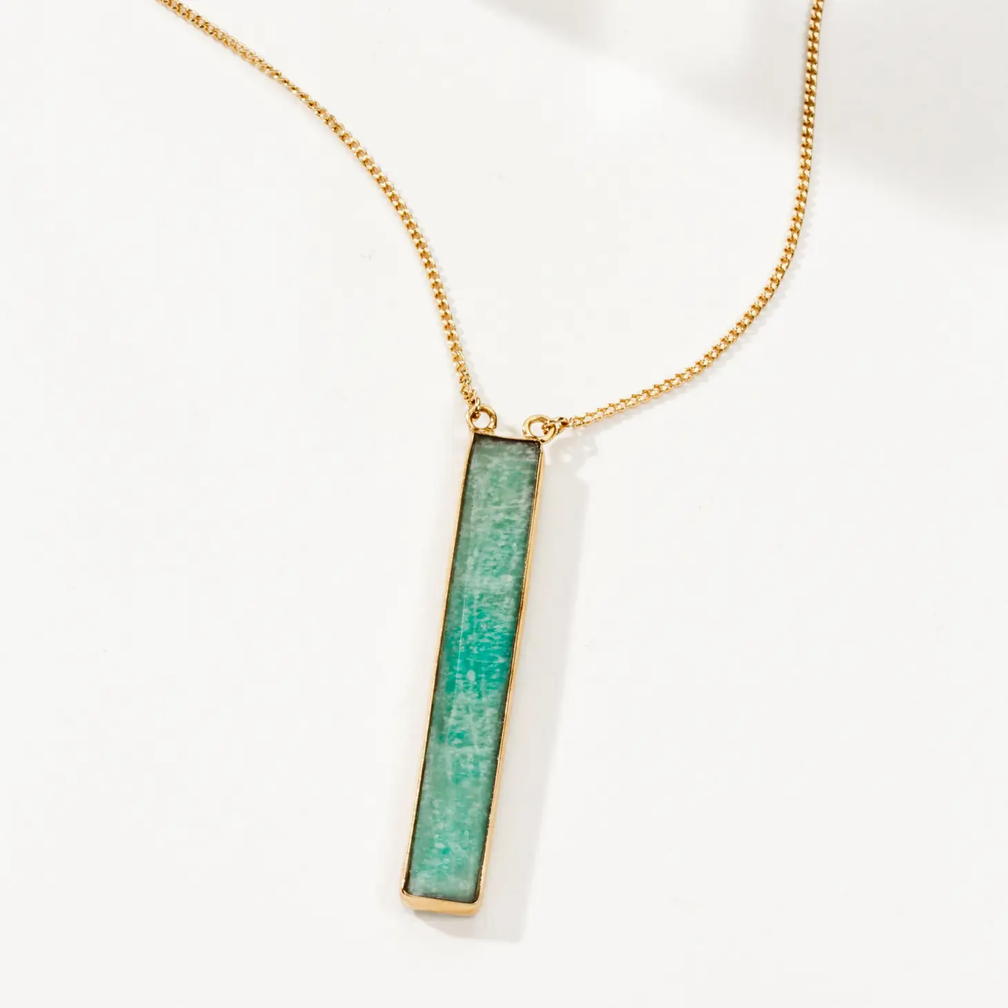 Amazonite Bar Necklace