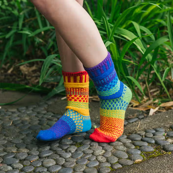 Rainbow Crew Socks
