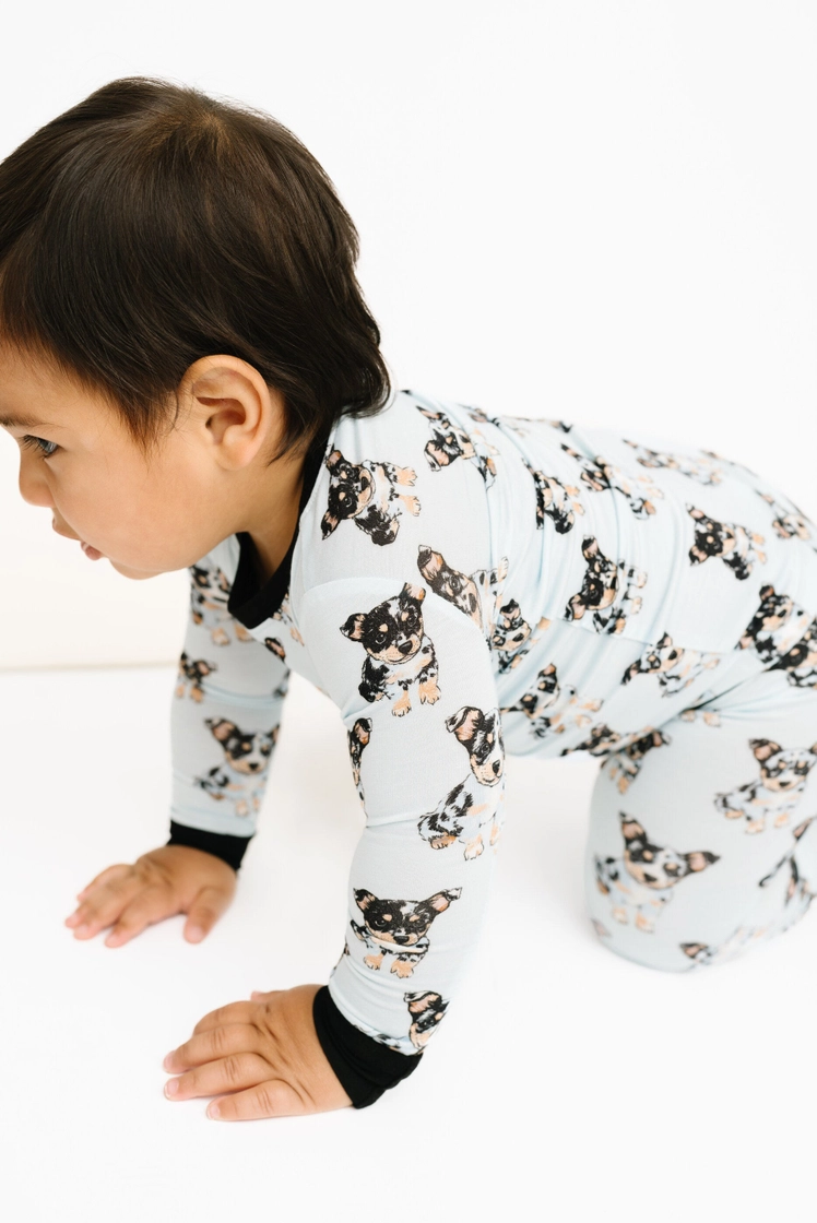 Kids Blue Heeler Dog Bamboo Pajamas