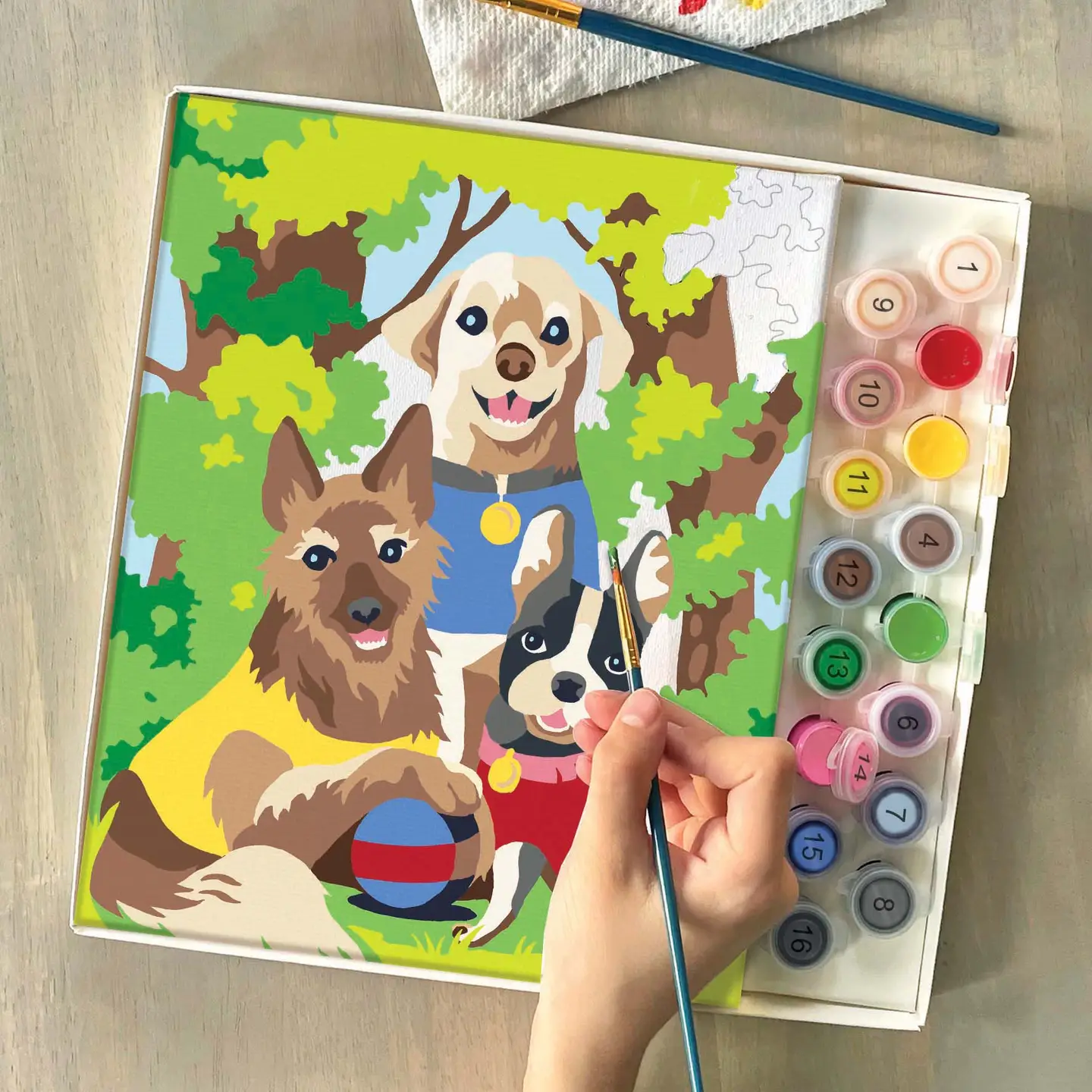 Paint By Numbers Dogs Day Out