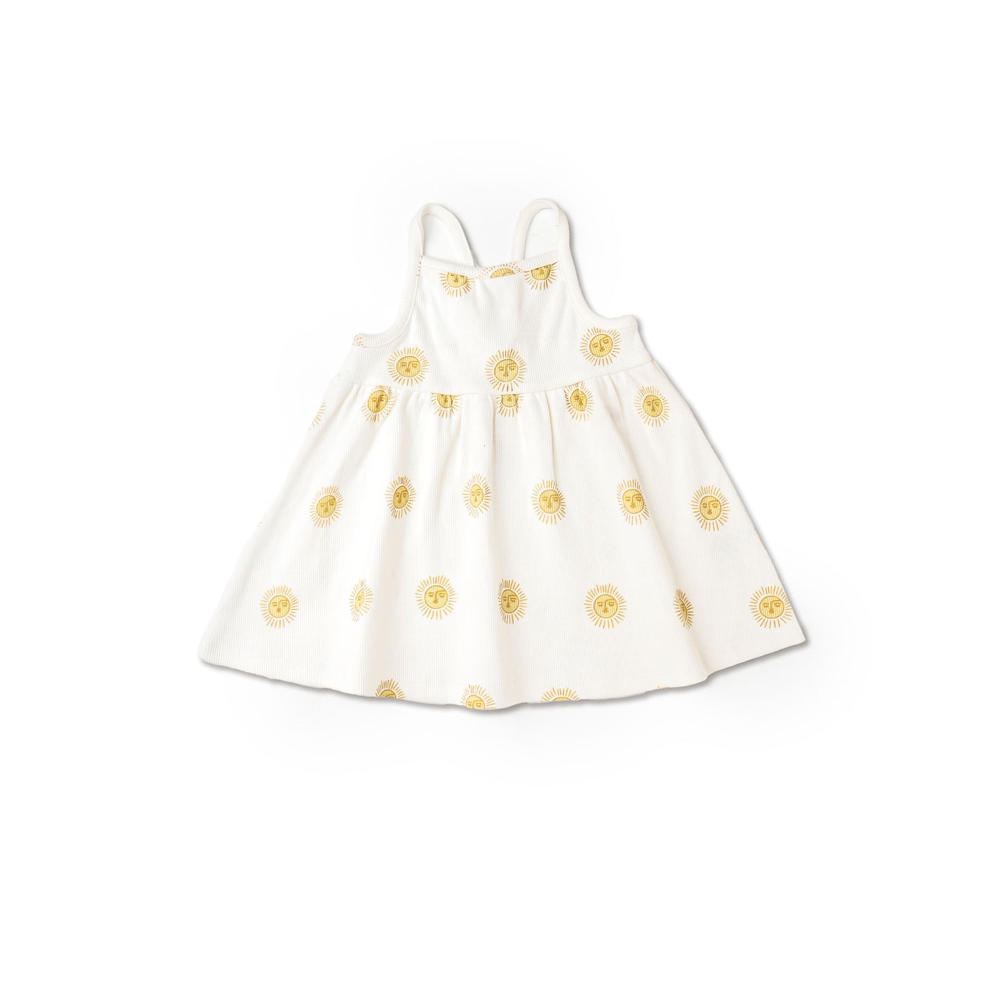 Baby Organic Tie Back Strap Dress - Summer Sun