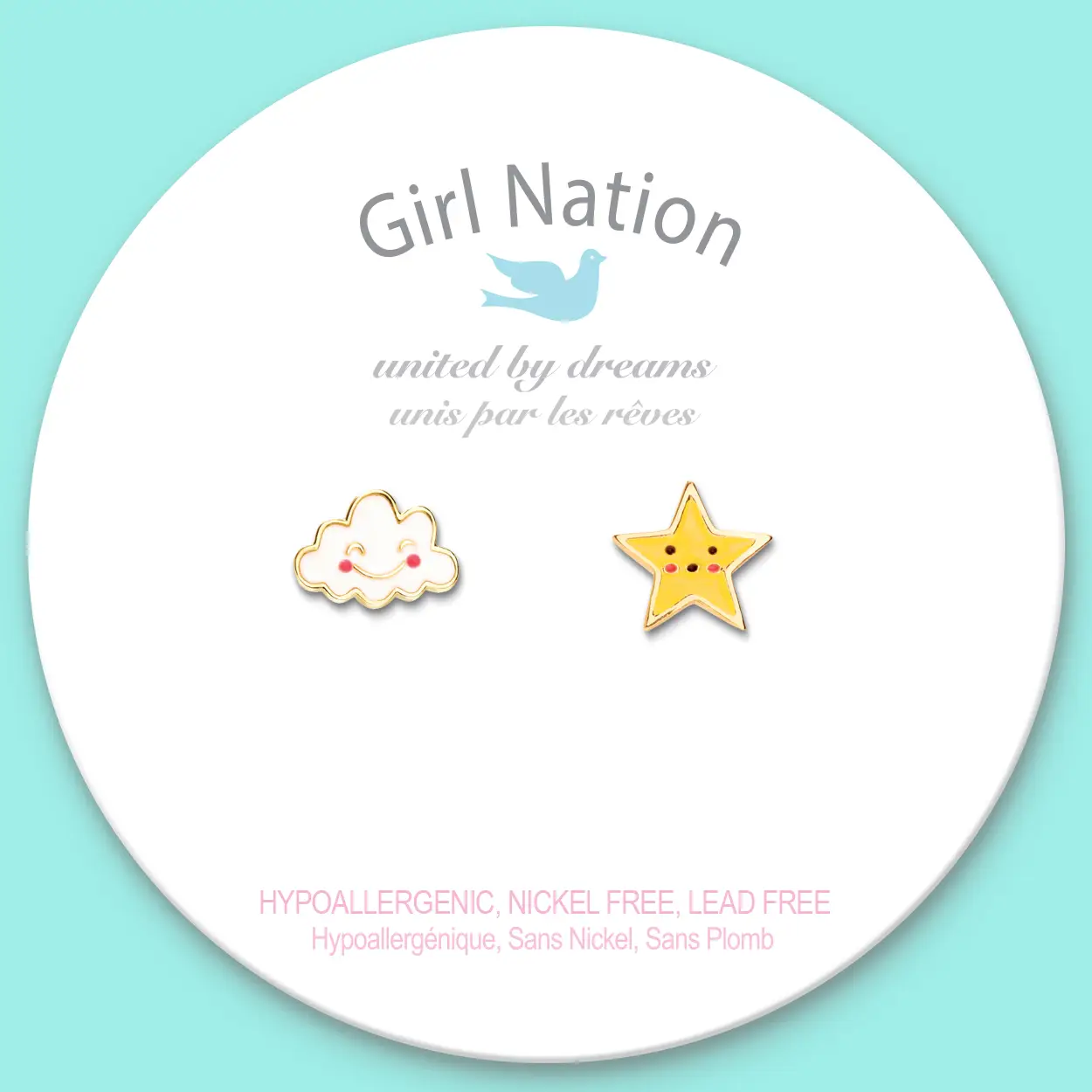 Cloud + Star Stud Earrings