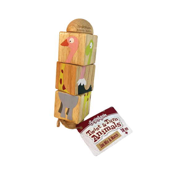 Wooden Twist & Turn Zoo
