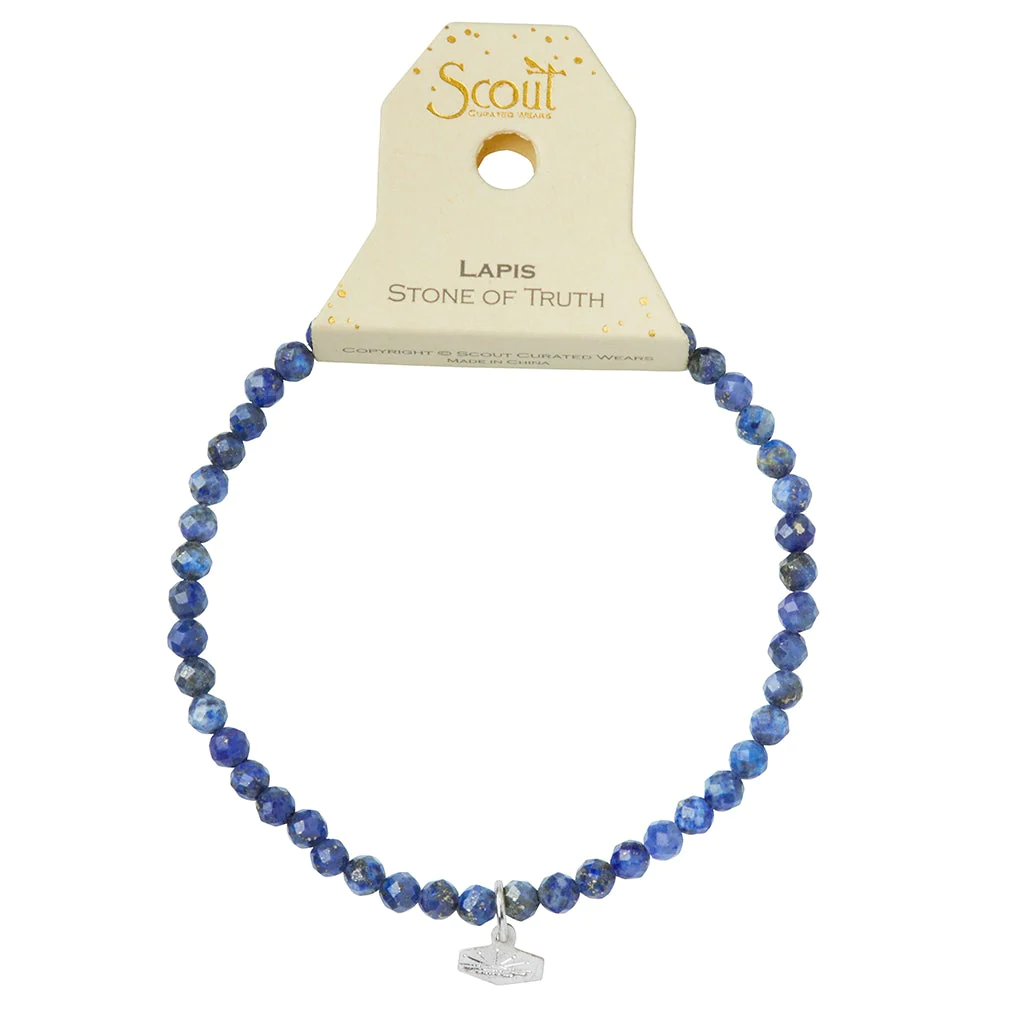Mini Stone Stacking Bracelet - Lapis