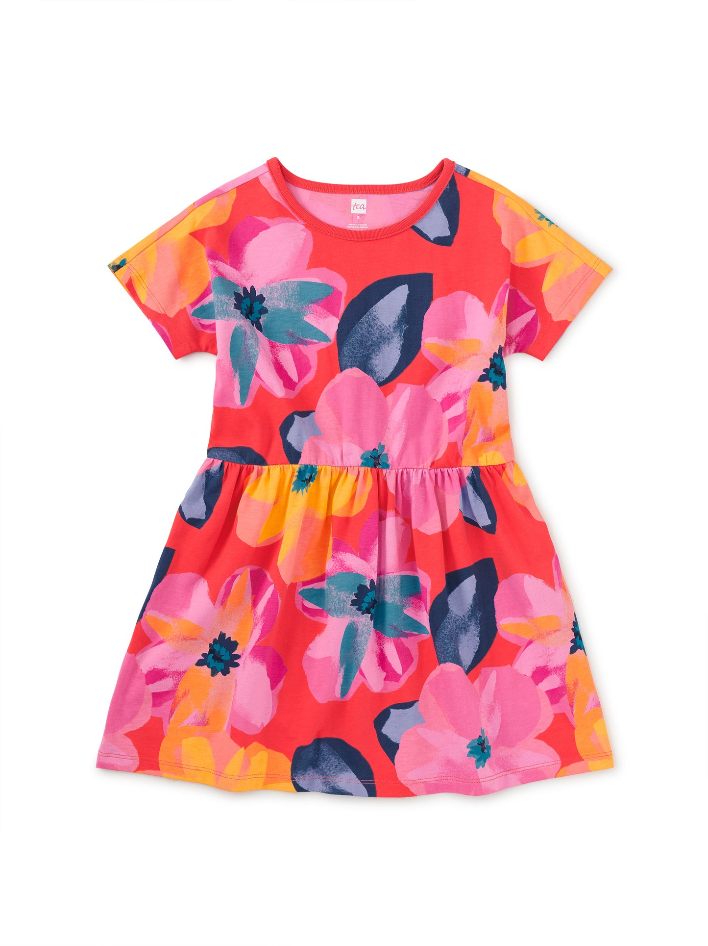 Girls Tropical Floral Twirl Dress