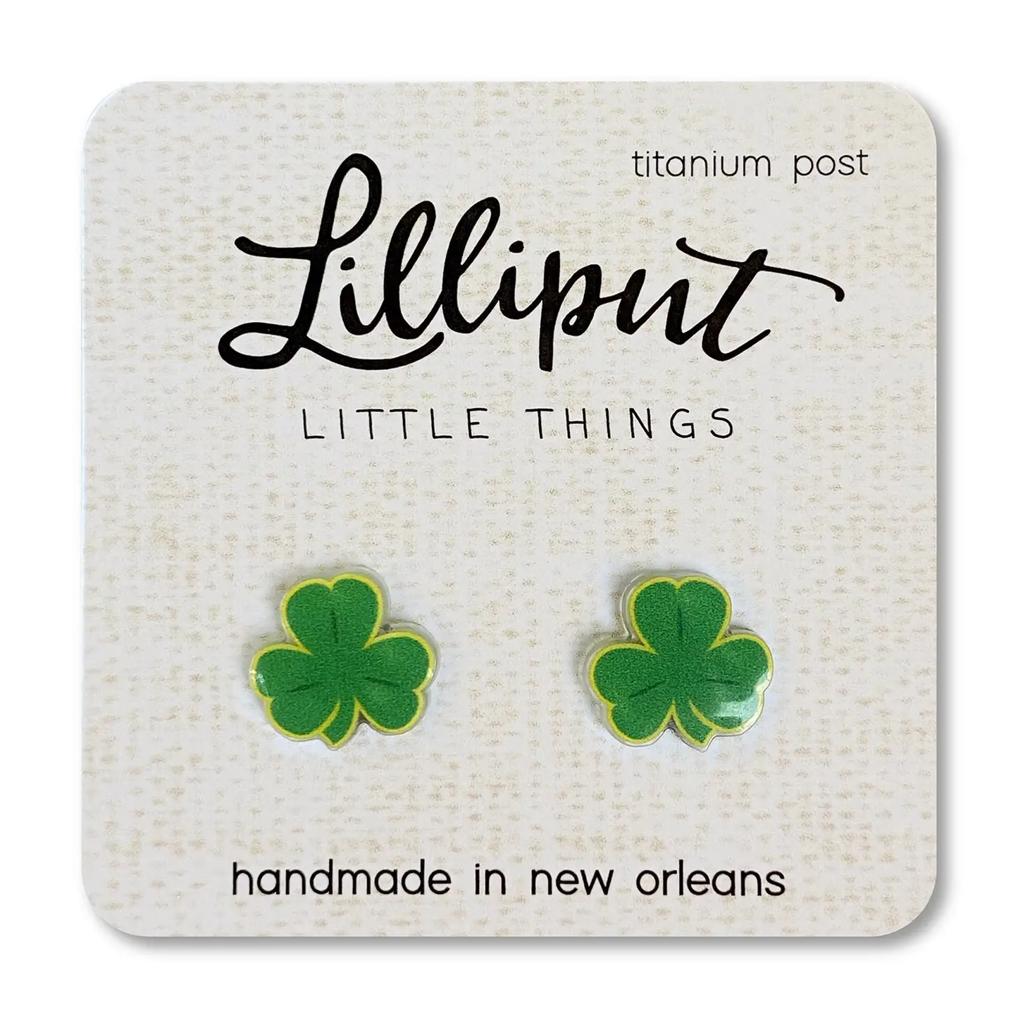 Shamrock Stud Earrings