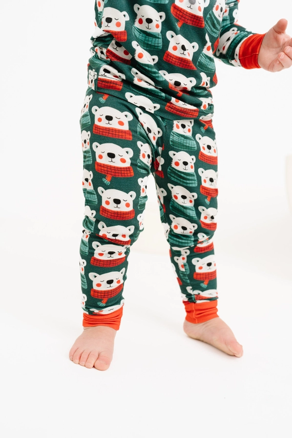 Kids North Pole Bears Bamboo Pajamas