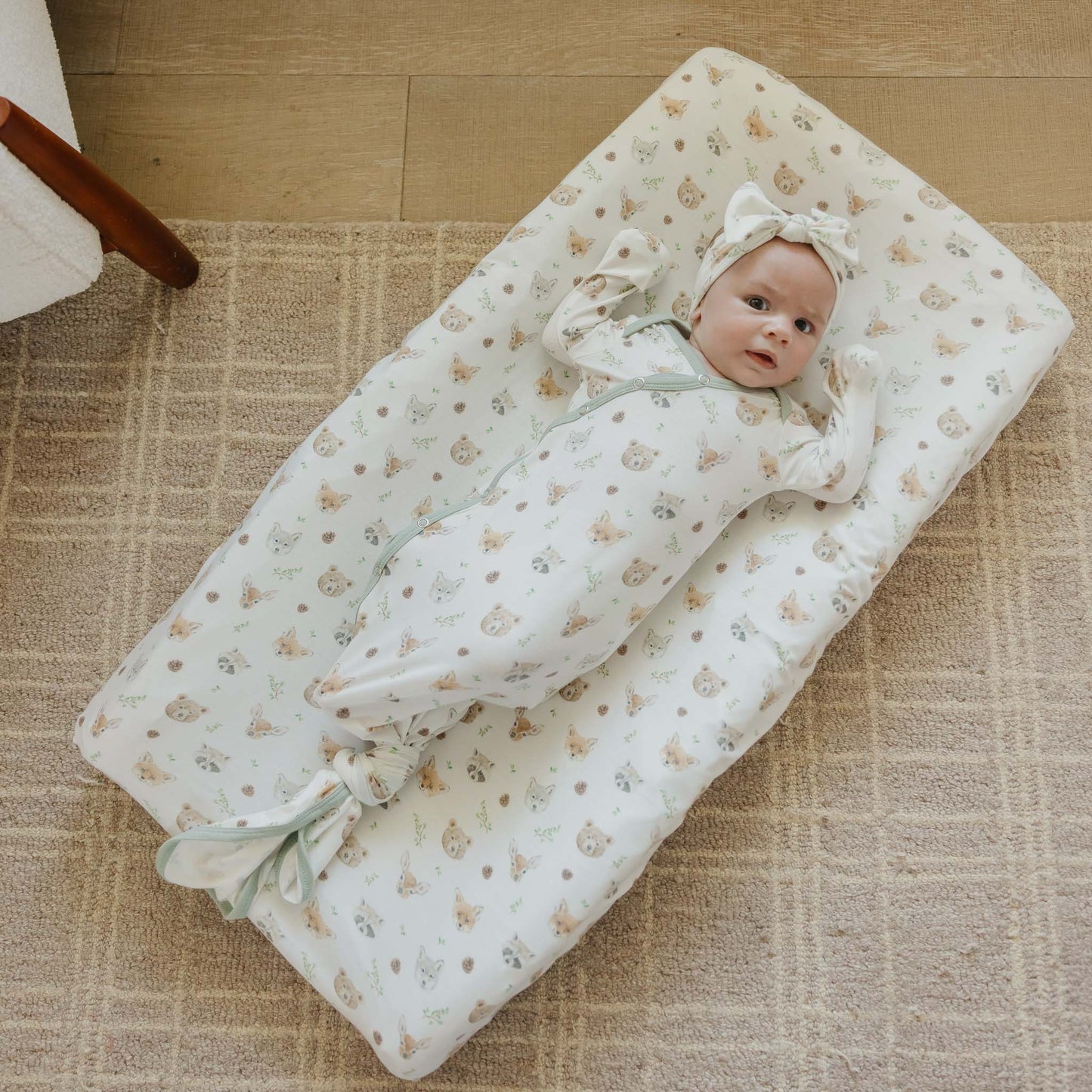 Wilder Newborn Knotted Gown