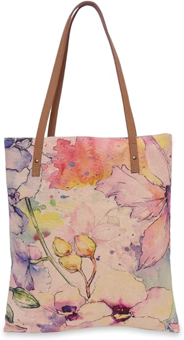 Orchid Book Bag Tote