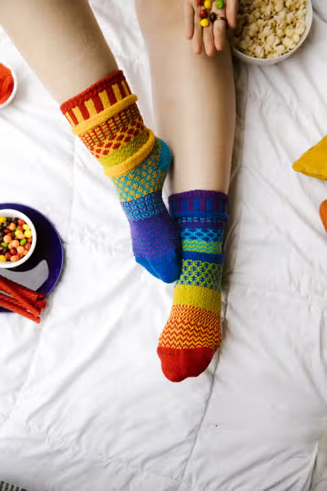 Rainbow Crew Socks
