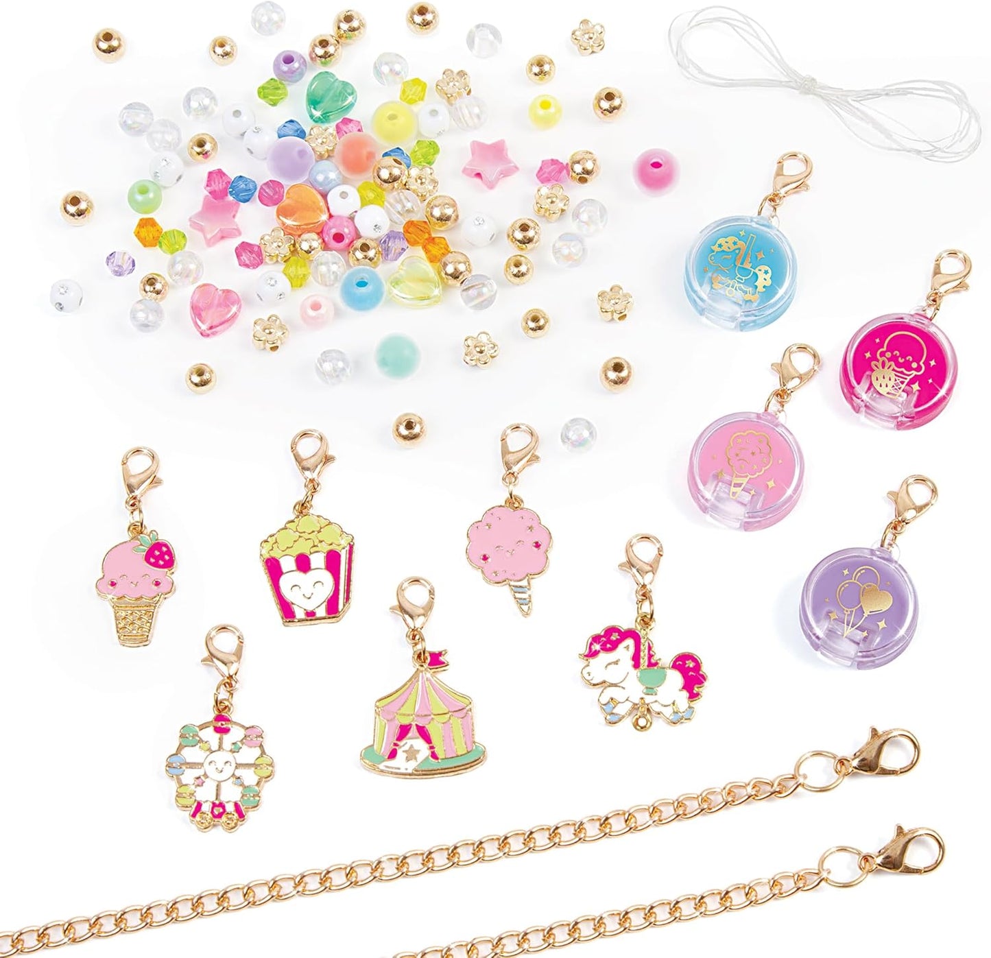 Sweet Spin Carnival Lip Gloss DIY Bracelet Set