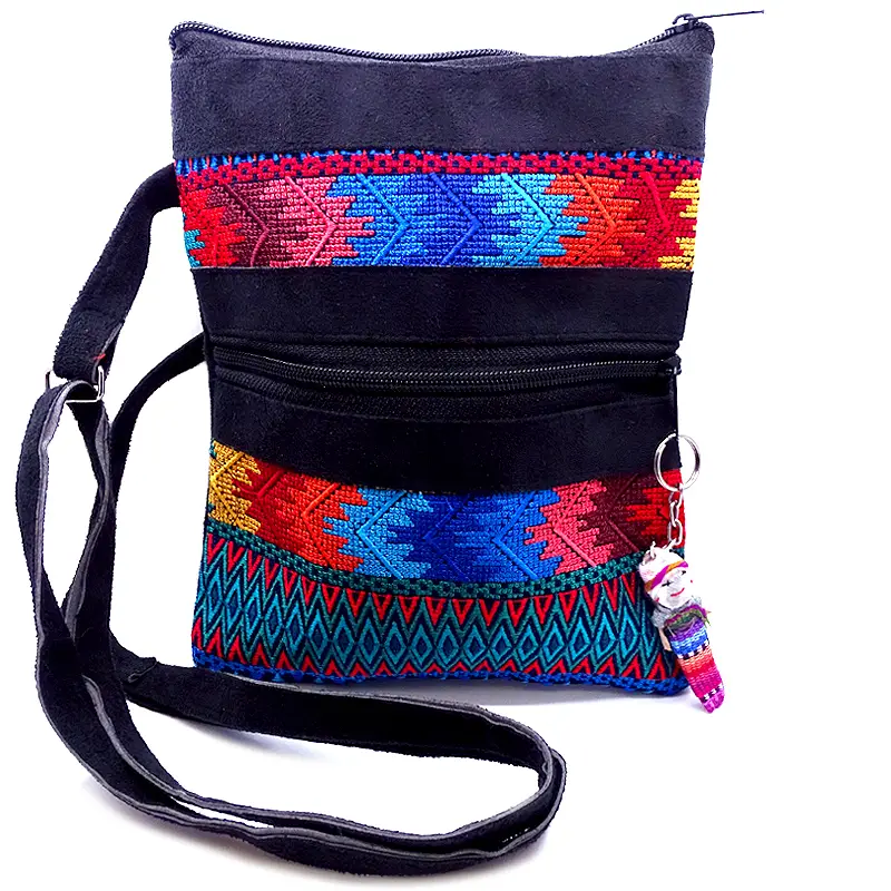 Embroidered Huipil Crossbody Bag