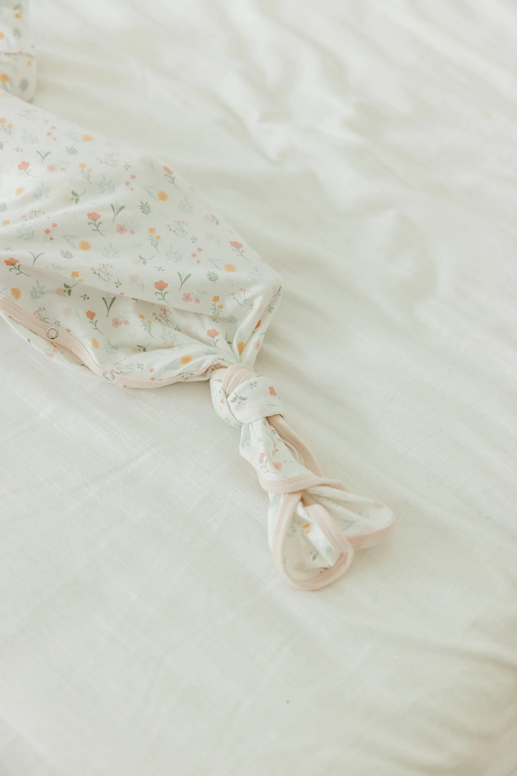 Mabel Floral Newborn Knotted Gown