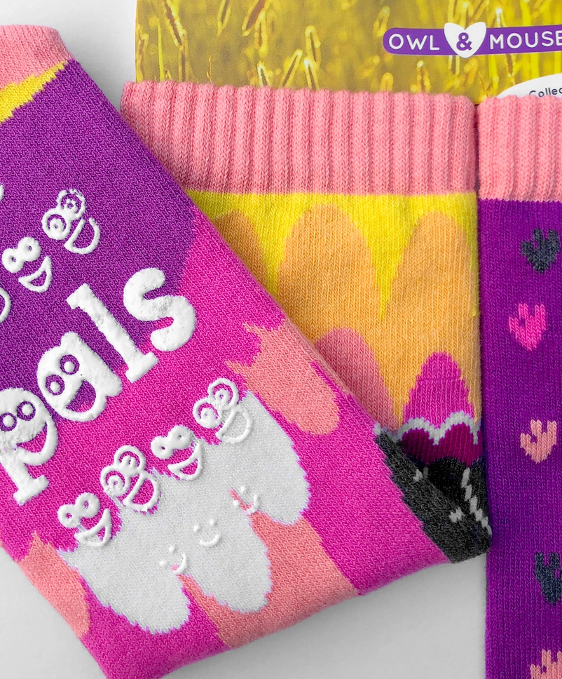 Pals Kids Socks Owl Mouse