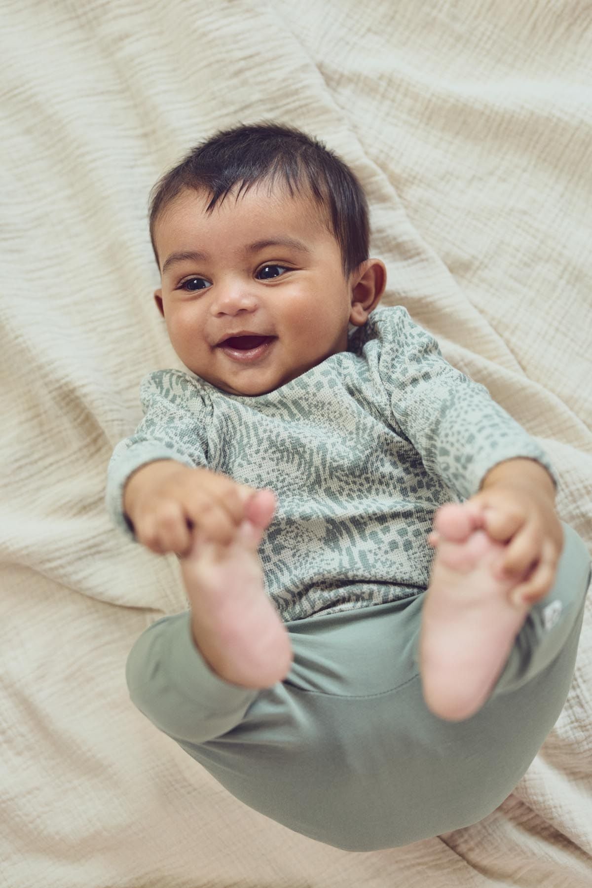 Baby Leopard Raglan Onesie