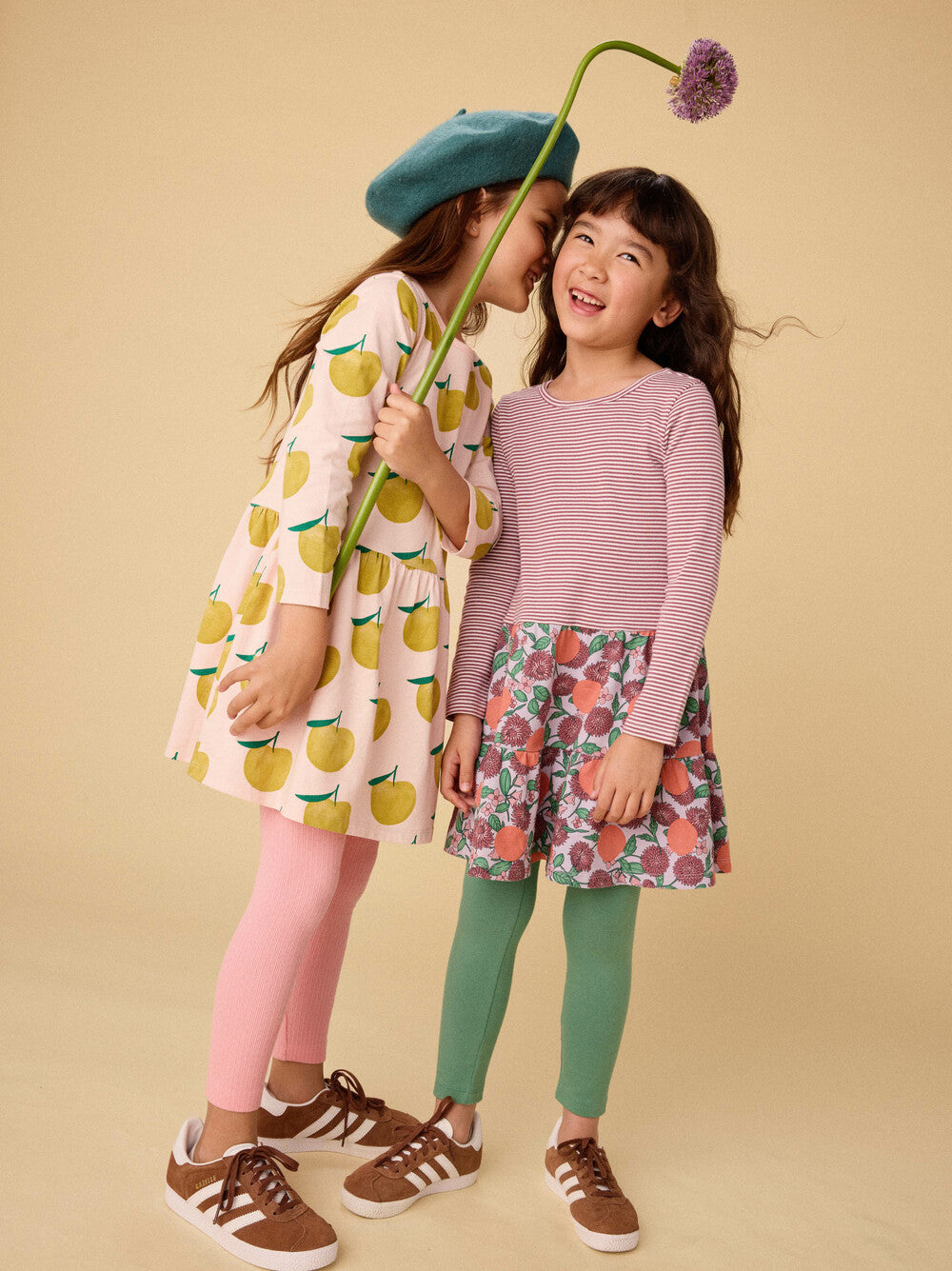 Girls Persimmon Twirl Dress