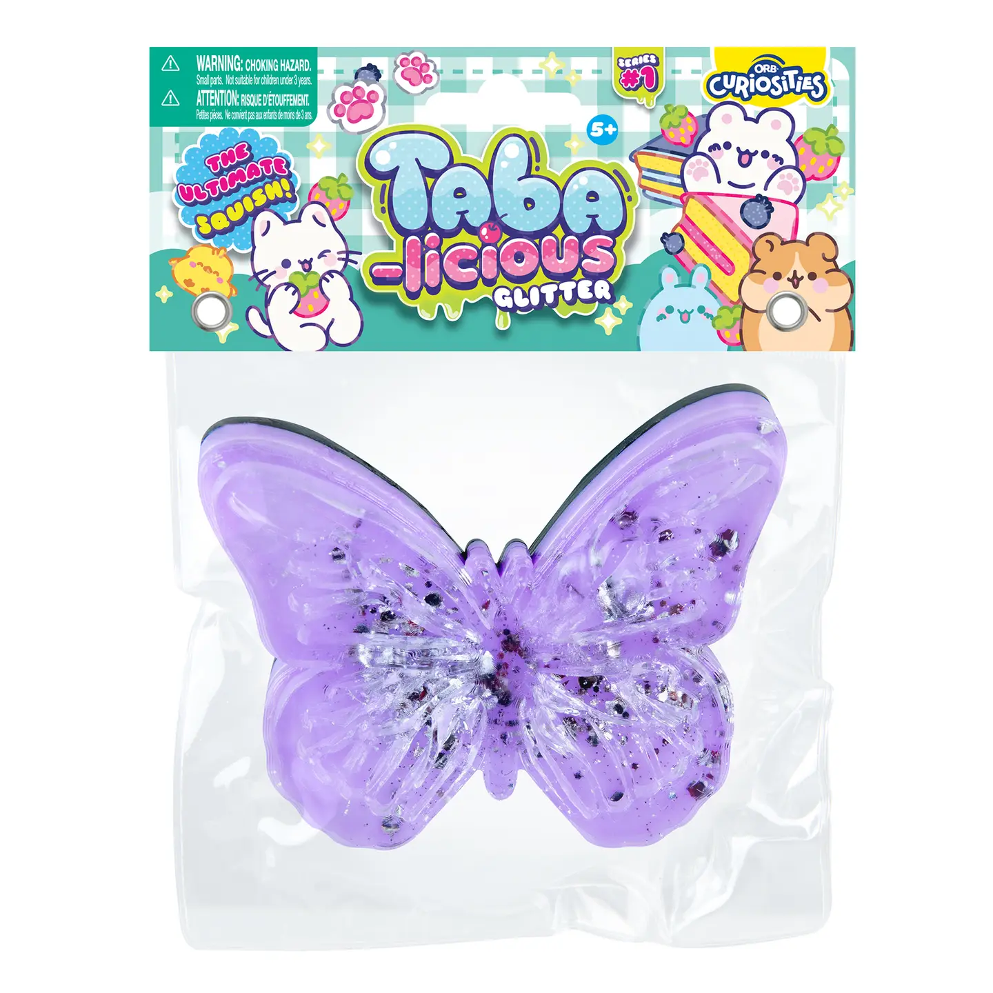 Taba-Licious Glitter Butterfly Squishy