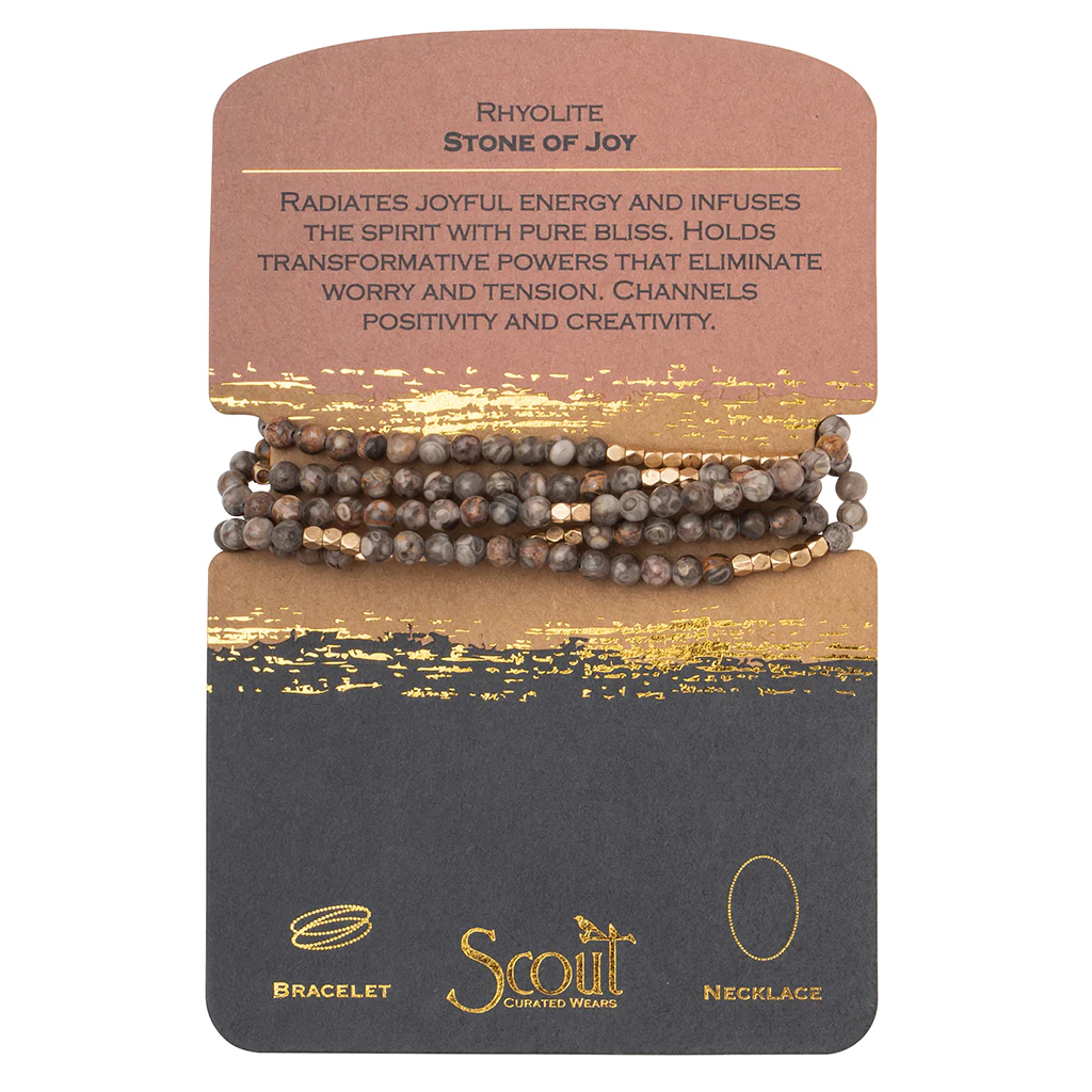 Stone Wrap Bracelet Rhyolite