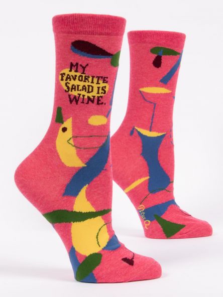 Crew Socks - My Favorite Salad is Wine