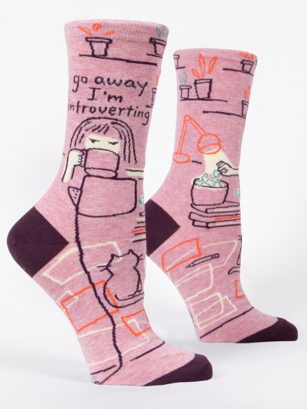 Crew Socks - Go Away I'm Introverting
