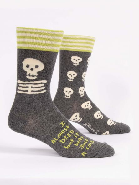 Men's Socks - Almost Died, Just a Cold