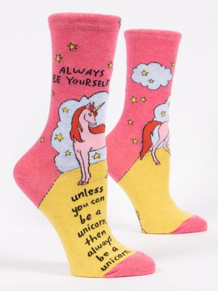Crew Socks - Always Be Yourself Unicorn