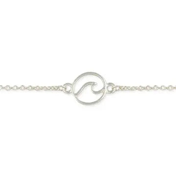 Anklet - Catch A Wave Silver