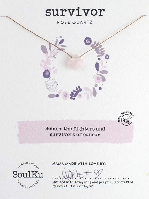 Soul Full Necklace Rose Quartz for Survivors