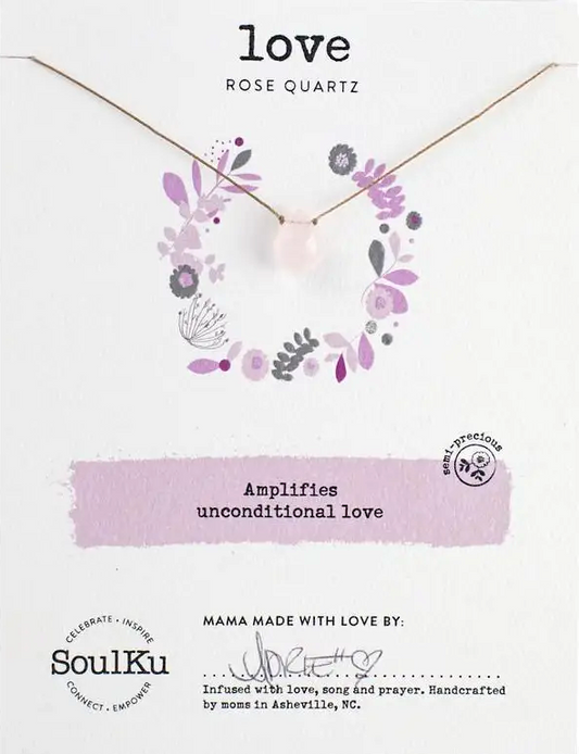Soul Full Necklace Rose Quartz for Love