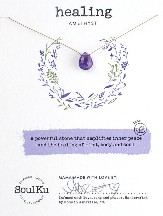 Luxe Necklace Amethyst for Healing