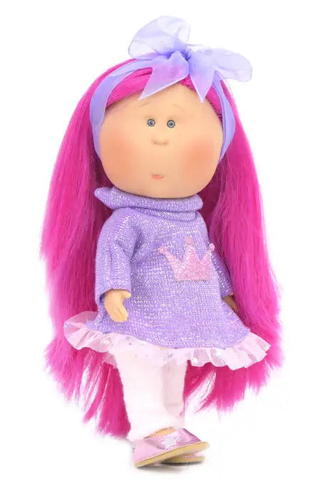 Doll Pink Hair Purple Crown Dress