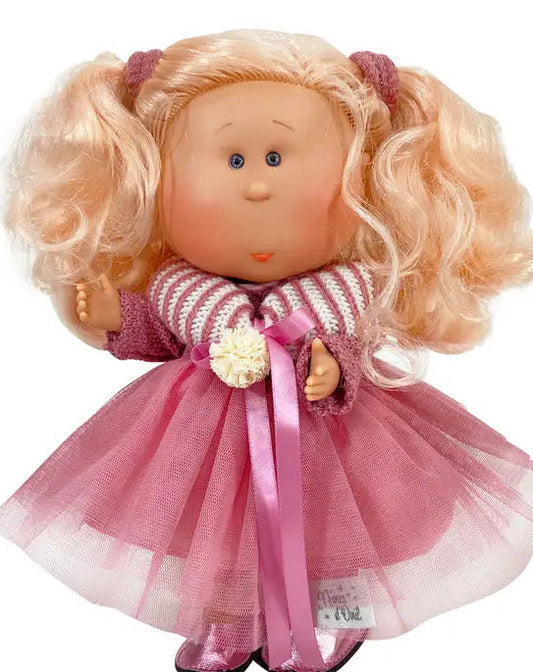Doll Pink Tulle Dress Blonde Hair