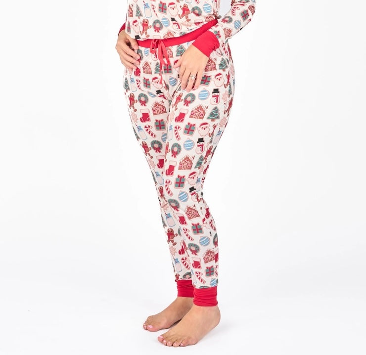 Holiday Milk & Cookies Women's Bamboo Joggers