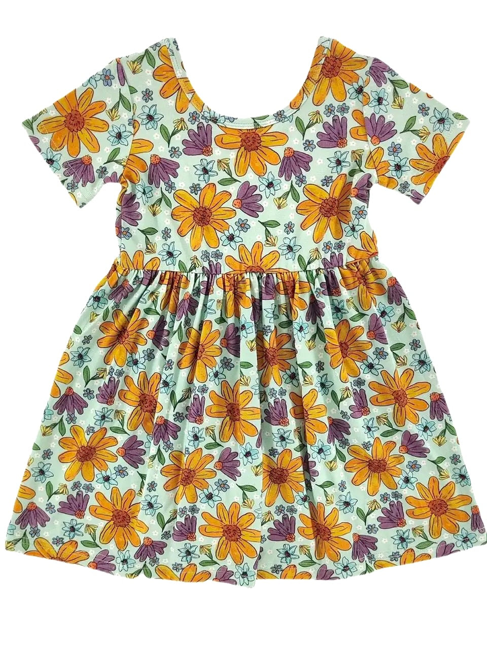 Girls Laura Mae Floral Bamboo Dress