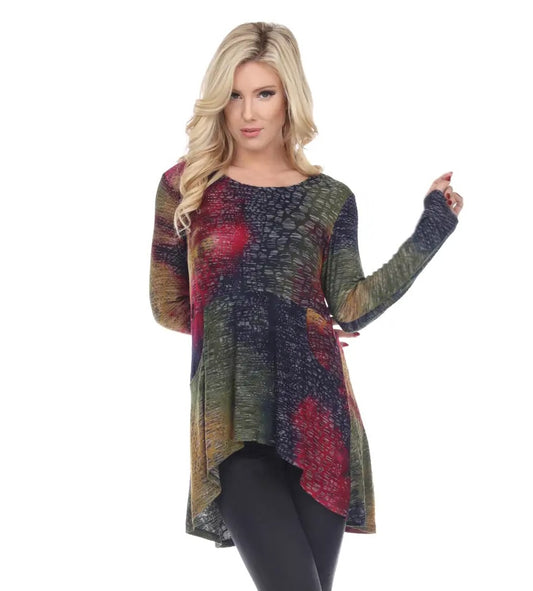 Burnout High Low Tunic Top