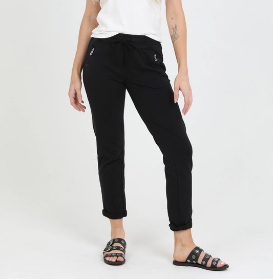 French Terry Joggers w/ Zipper Pocket