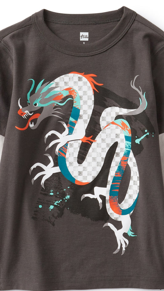 Kids Dragon Long Sleeve Graphic Tee