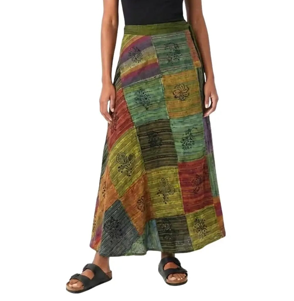 Patchouli Long Wrap Skirt