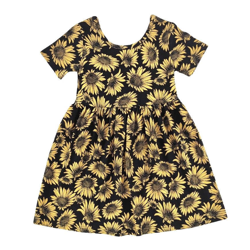 Baby Midnight Sunflower Bamboo Dress