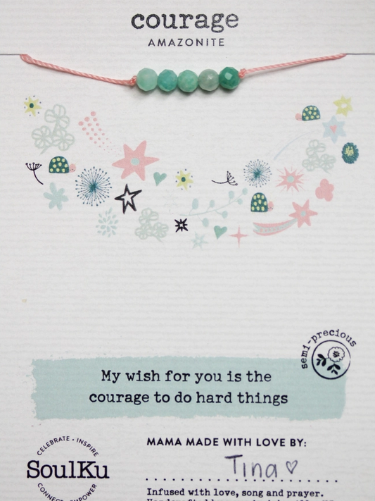Little Wish Kids Necklace Amazonite for Courage