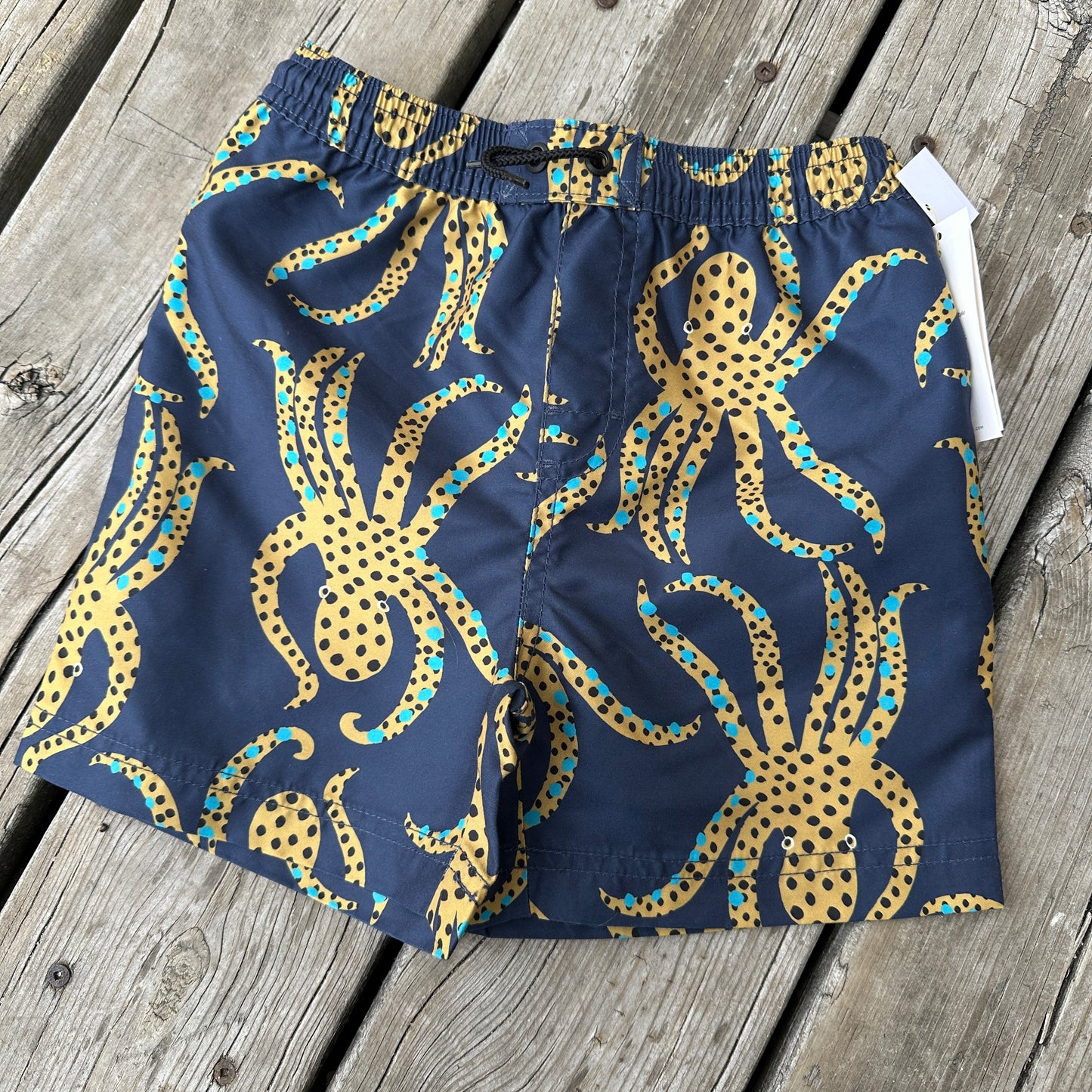 Boys Jaguar Spotted Octopus Swim Trunks