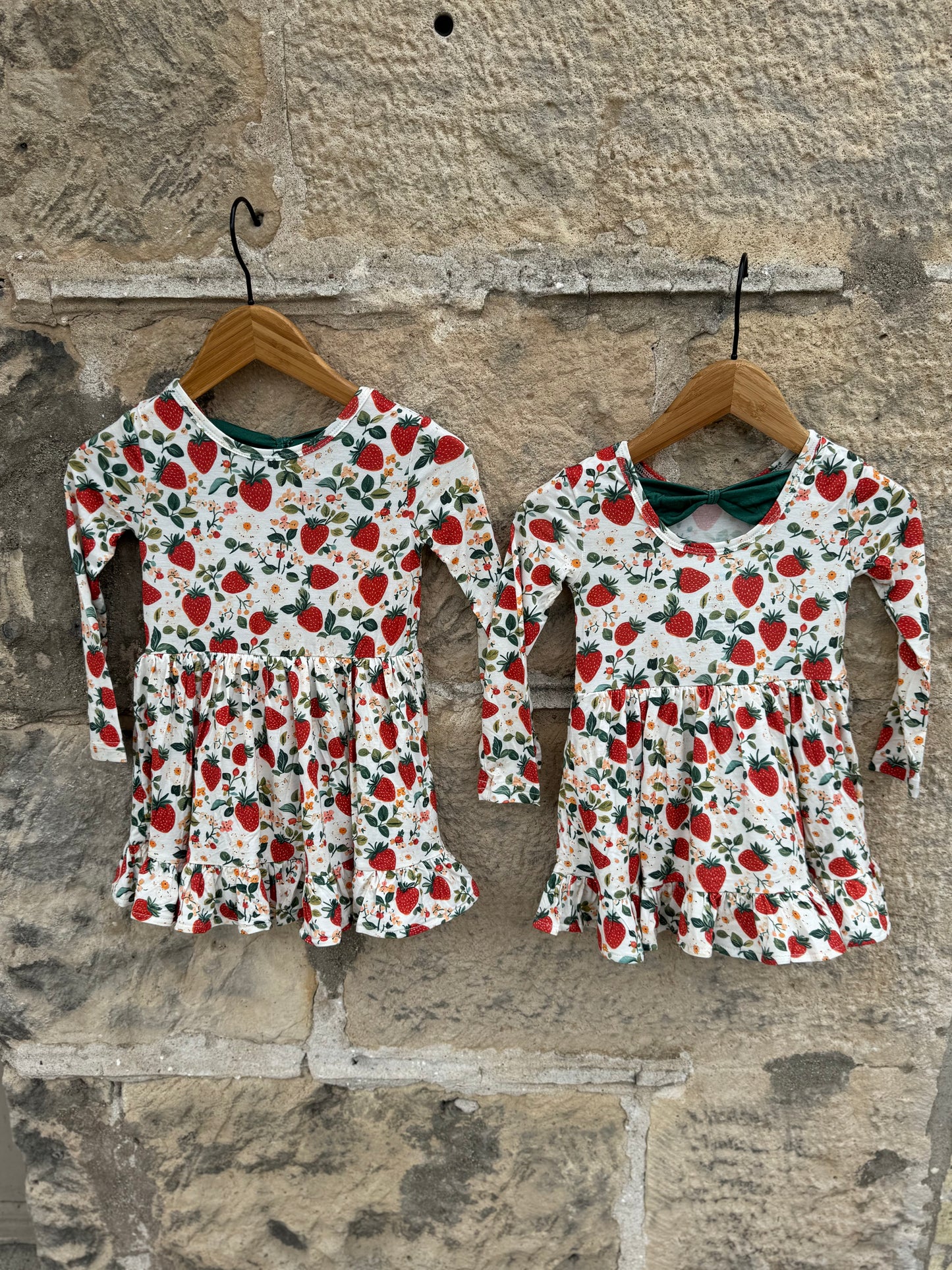 Baby Vintage Strawberry Bamboo Dress