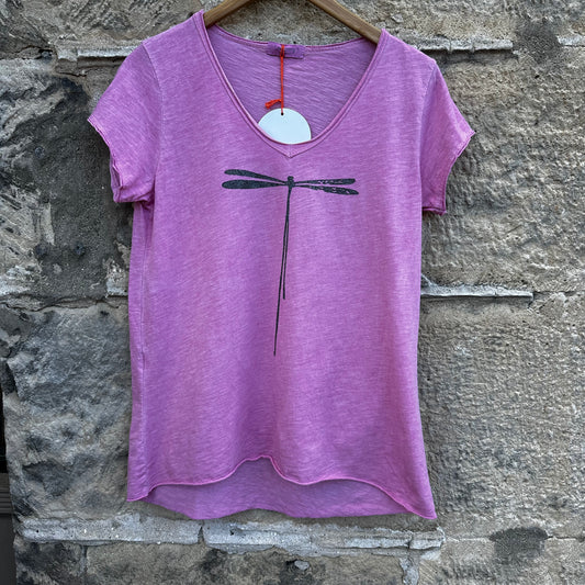 Dragonfly Tee - Pink